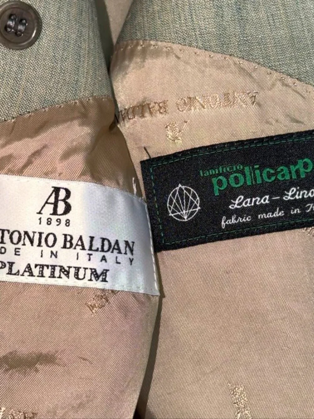 Antonio Baldan Blazer EU 52 Olive